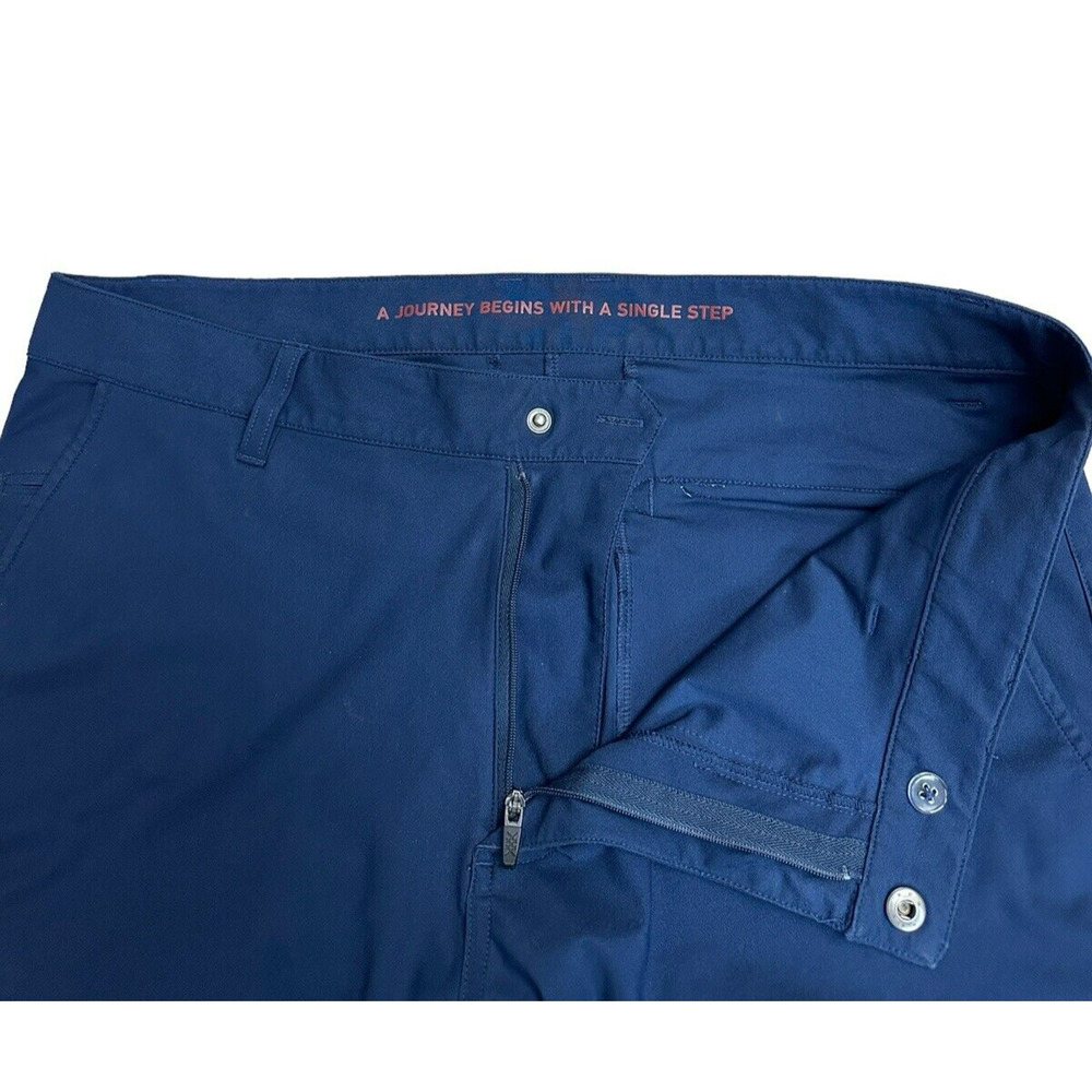 Rhone Athleisure Performance Chino Comfort Commuter Blue Pants Mens 33x35 - Picture 7 of 13